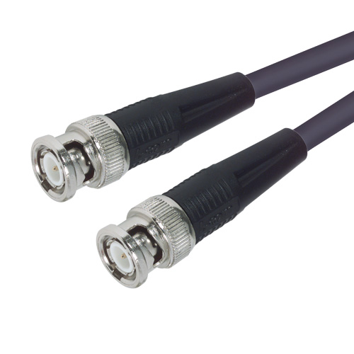 L-Com CC58C Series Coaxial Cable Male Straight to Male BNC, 1.5 ft 50 Ω