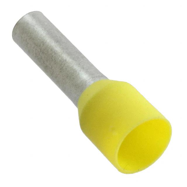 9019220000 Weidmüller Insulated Crimp Bootlace Ferrule, 12 mm Pin Length, 3.5 mm Pin Diameter, Yellow to 10 AWG Wire Size