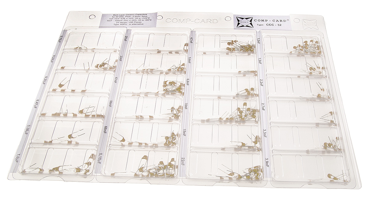 Nova, Through Hole Ceramic Capacitor Kit 285