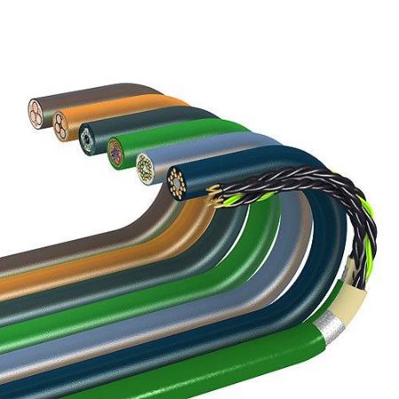 cf314004-50m Igus chainflex CF31 Power Cable, 4 Cores, 4 mm², Screened, 50m, Black PVC Sheath, 11 AWG