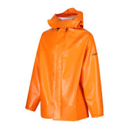 Skytec Chemmaster Orange, Chemical Resistant Jacket Double Storm Facing Stud, XXXL 1 EA