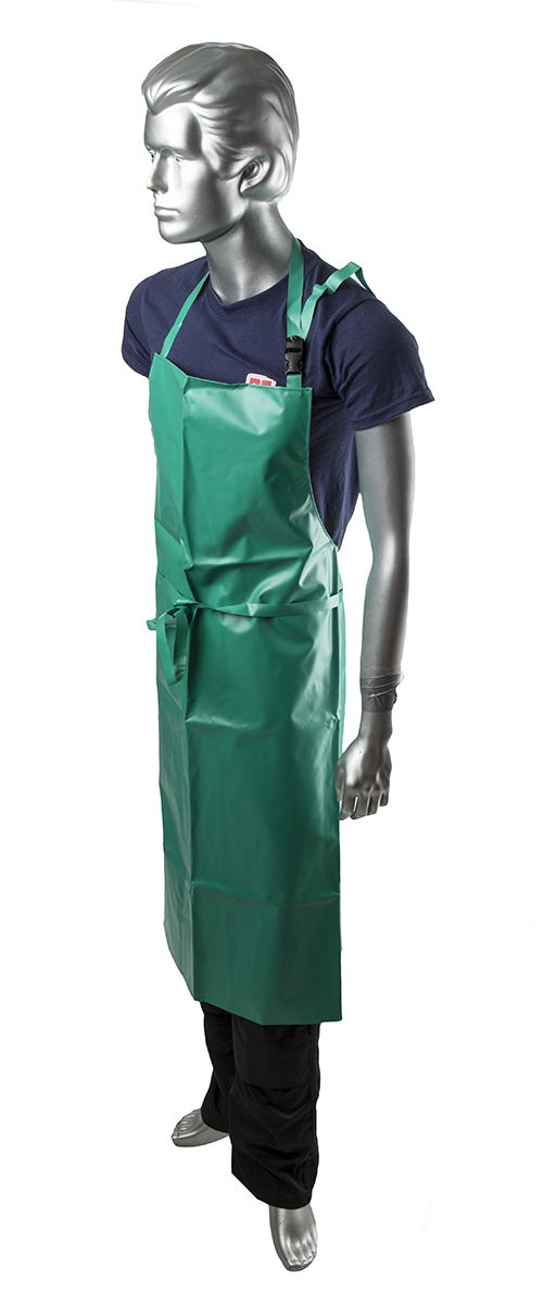 Skytec Green Reusable Polyvinyl Chloride Apron, 1.22 m