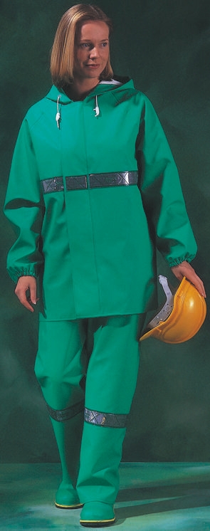 Skytec Chemsol Plus Green, Chemical Resistant, Flame Retardant, Water Resistant Chemical Resistant Jacket Velcro, XL 1