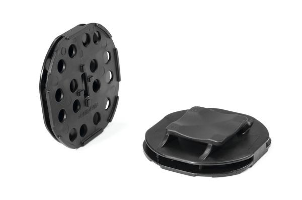 HellermannTyton Self Adhesive Black Cable Tie Mount 47 mm x 50mm, 13mm Max. Cable Tie Width