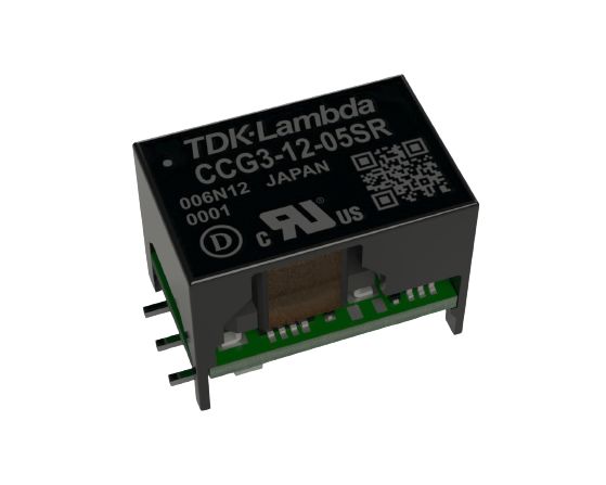 TDK-Lambda CCG Isolated DC-DC Converter, 15V dc/ 0.05 A Output, 36V dc Input, 9V Input, 100 °C Max Temp -40 °C Min Temp