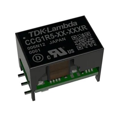 TDK-Lambda CCG Isolated DC-DC Converter, 15V dc/ 0.1 A Output, 76V dc Input, 18V Input, 100 °C Max Temp -40 °C Min Temp