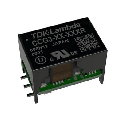 TDK-Lambda CCG Isolated DC-DC Converter, 3.3V dc/ 0.8 A Output, 18V dc Input, 4.5V Input, 100 °C Max Temp -40 °C Min