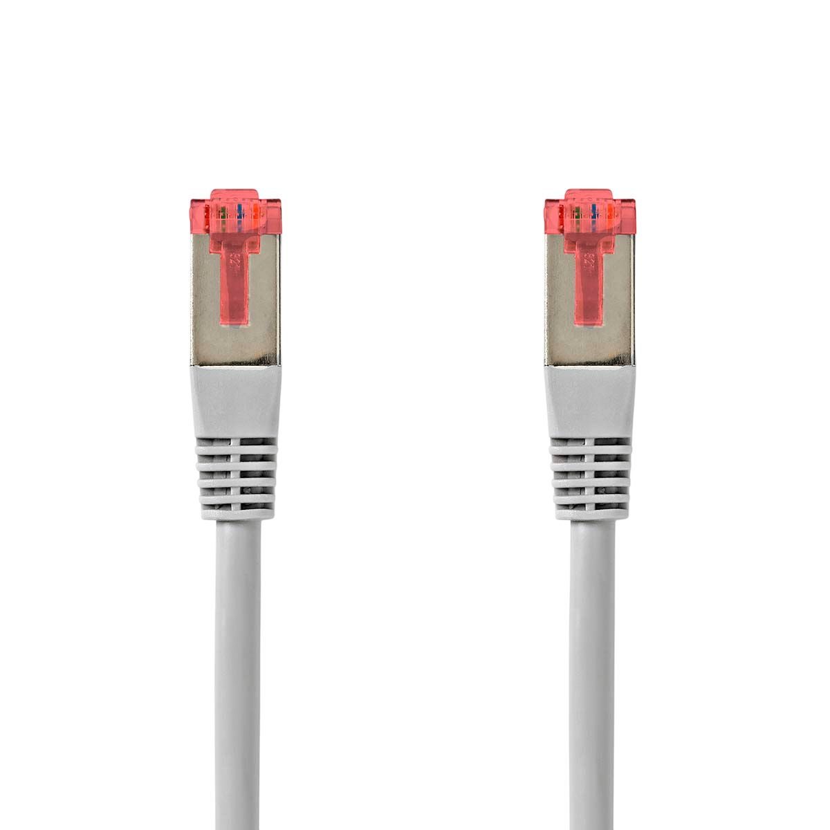 Nedis CCGL85 Cat6 Cat6 Cable, 10 m, Grey, Shielded Screened Polyvinyl Chloride Sheath
