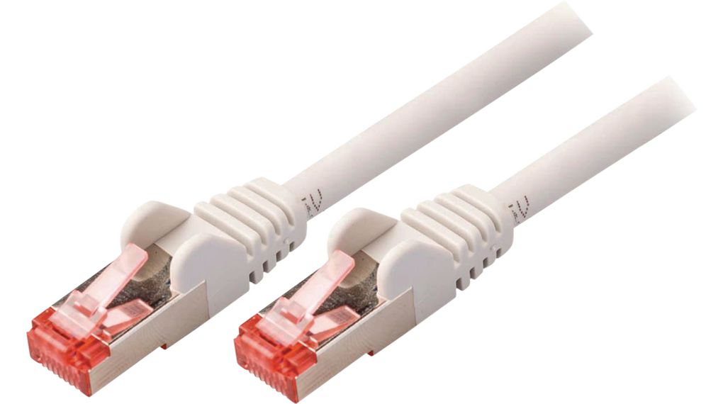 Nedis CCGP85, 250 mm Cat6 Patch cable, Grey Straight to Male Straight Male, S/FTP Low Smoke Zero Halogen, Polyvinyl