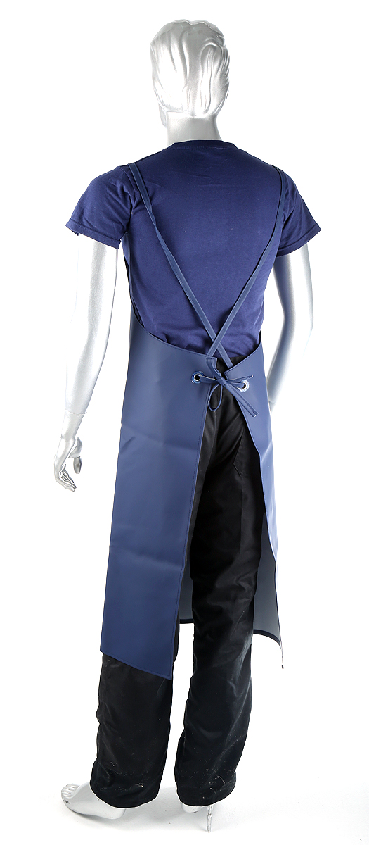 Skytec Navy Reusable Polyvinyl Chloride Apron, 1.07 m