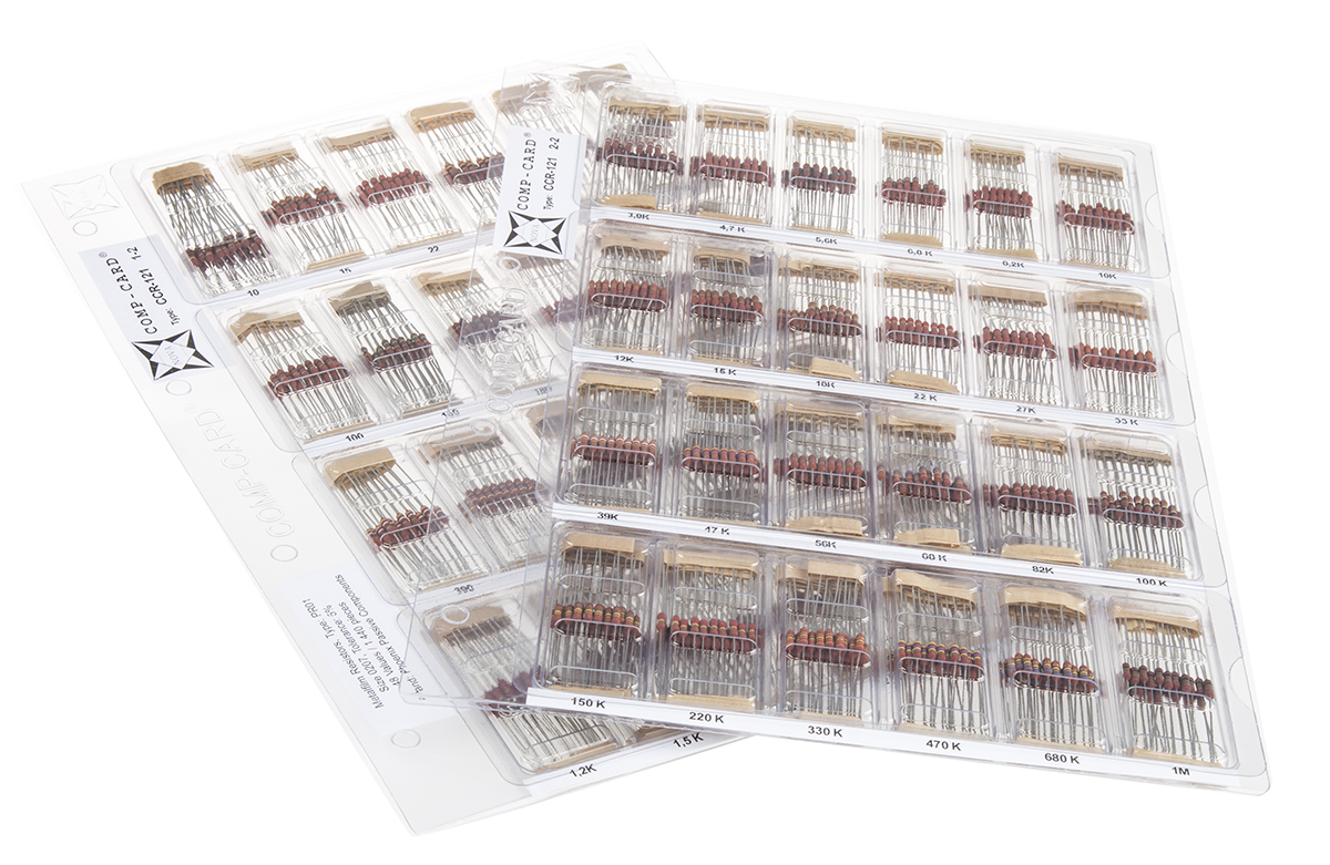 Nova, CCR-121 Metal Film, Through Hole 48 Resistor Kit 1440, 10 Ω → 1 MΩ