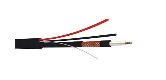 Adaltra, 100 m, RG59 Coaxial Coaxial Cable 75 Ω, Black, Unterminated