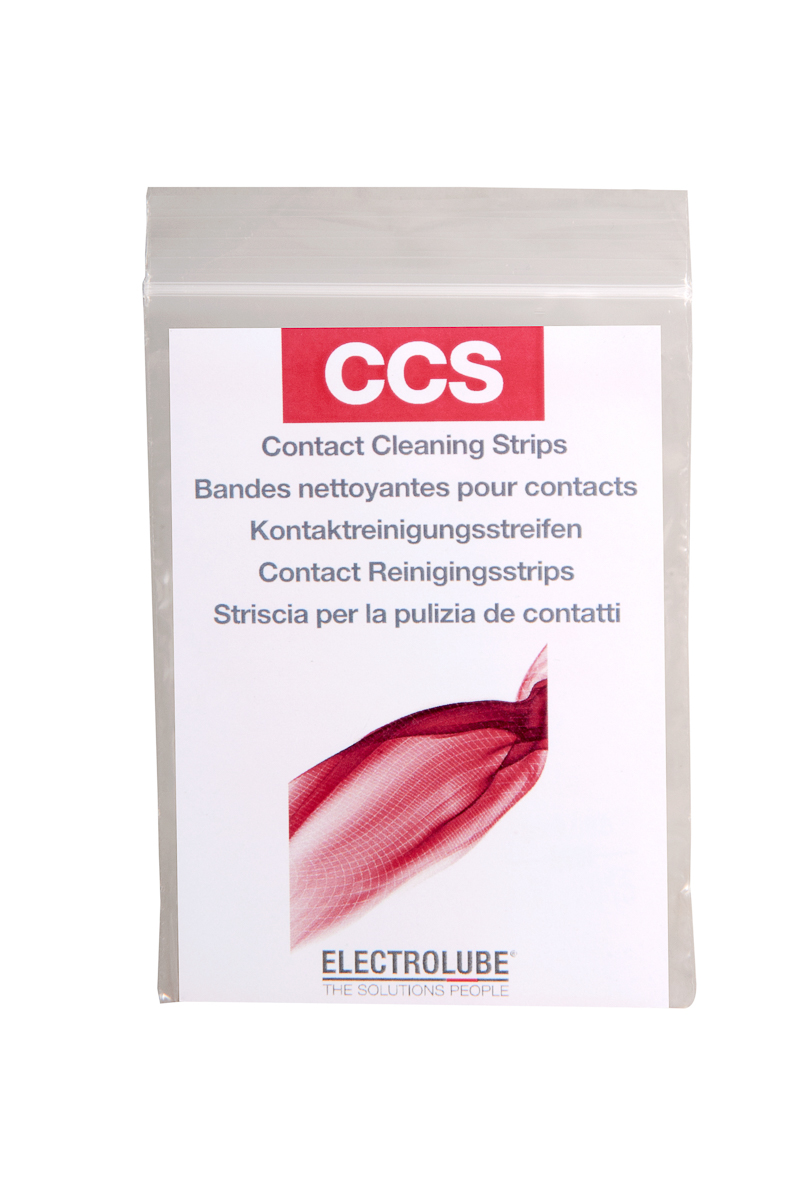 Electrolube CCS Contact Cleaning Strips Cleaner 20 Pack