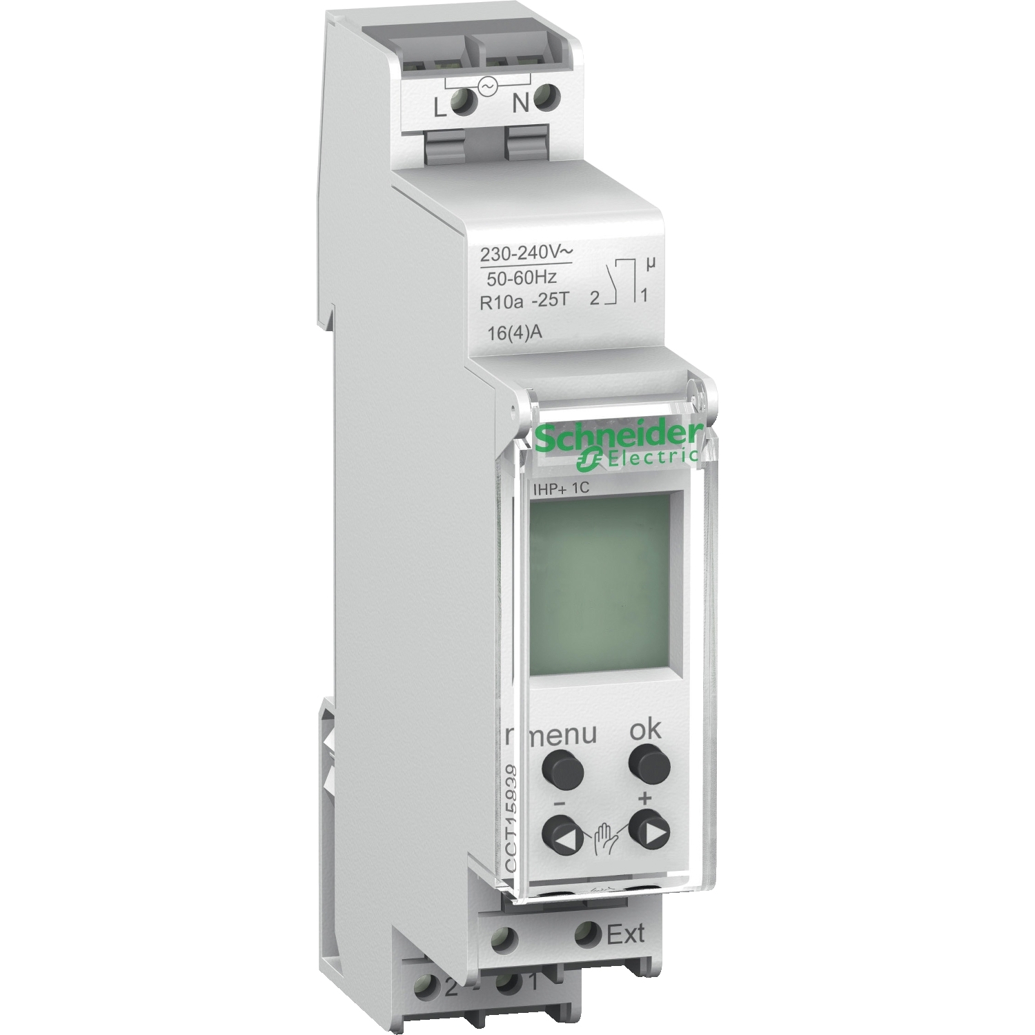 cct15838 Schneider Electric Digital Acti9 DIN Rail Time Switch 230V ac