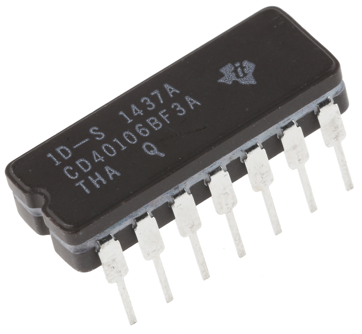 Texas Instruments 6 Schmitt Trigger Input Inverter, 14-Pin CDIP