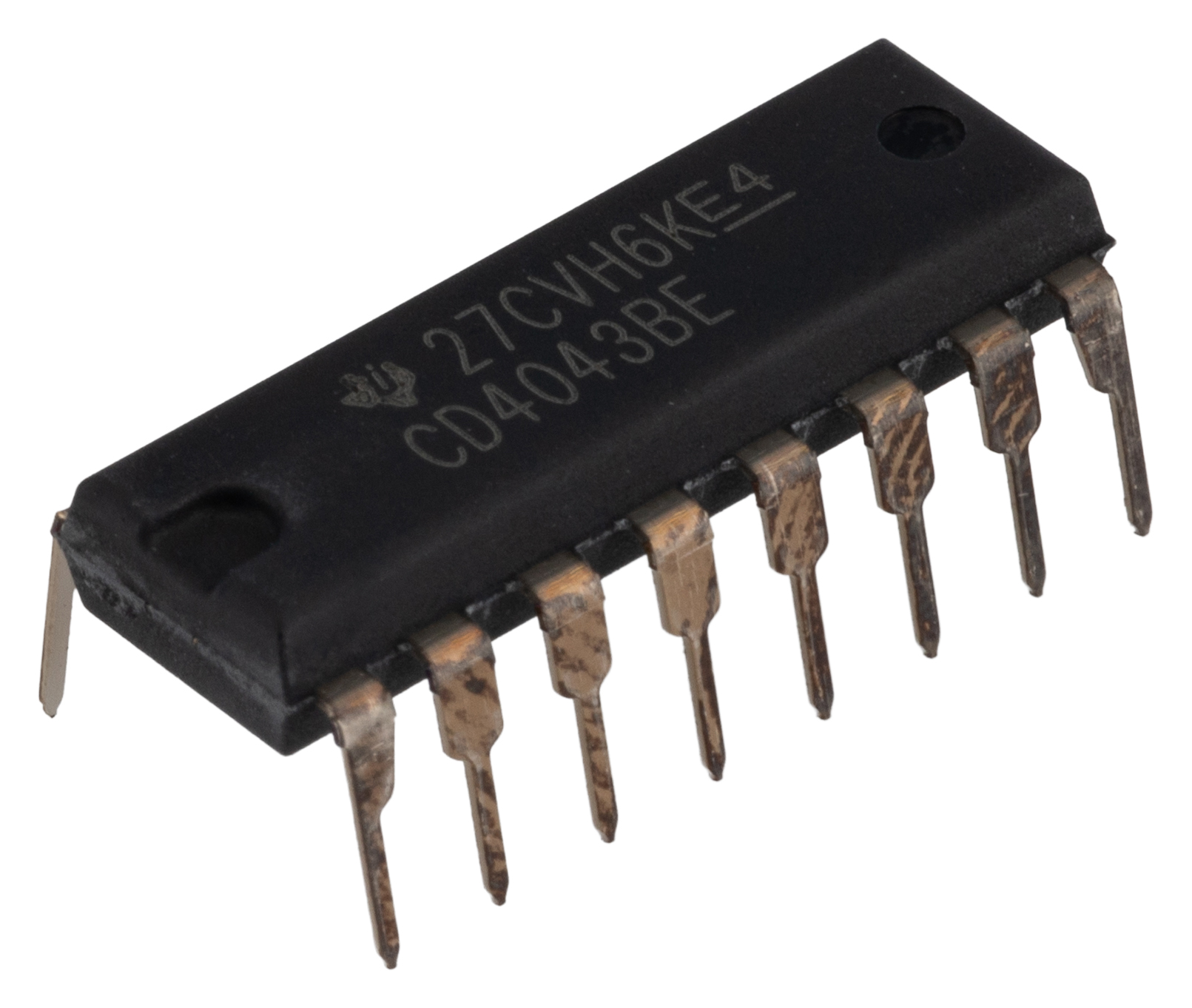 Texas Instruments CD4043BE 4-Bit Latch, Transparent, 3 State, 16-Pin PDIP