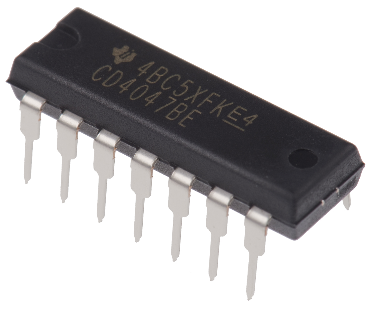 Texas Instruments CD4047BE, 1 Monostable Multivibrator 4000 6.8 mA, 14-Pin PDIP