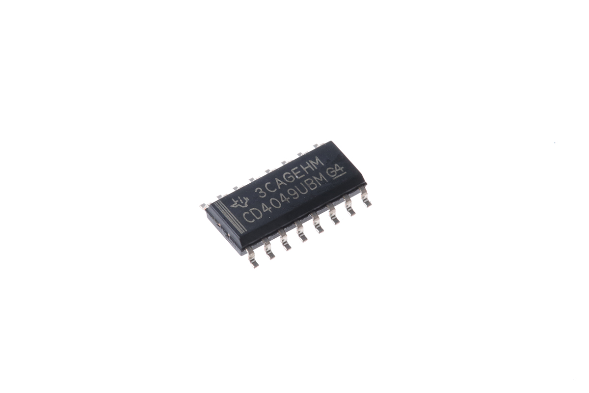 Texas Instruments CD4049UBD, 6-Channel Inverting Voltage Buffer & Converter Combination Circuit, 16-Pin SOIC