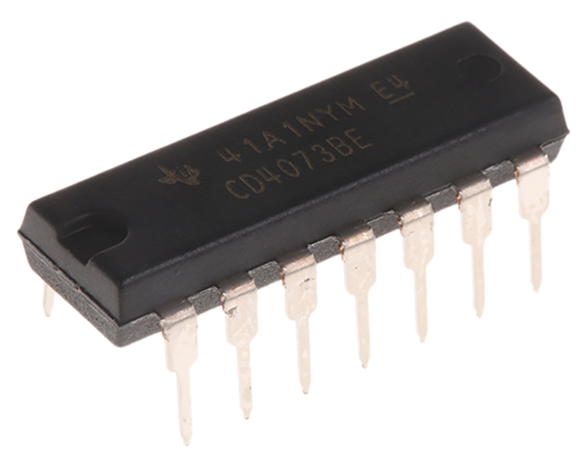 Texas Instruments, 3 3-Input AND Logic Gate, 14-Pin PDIP