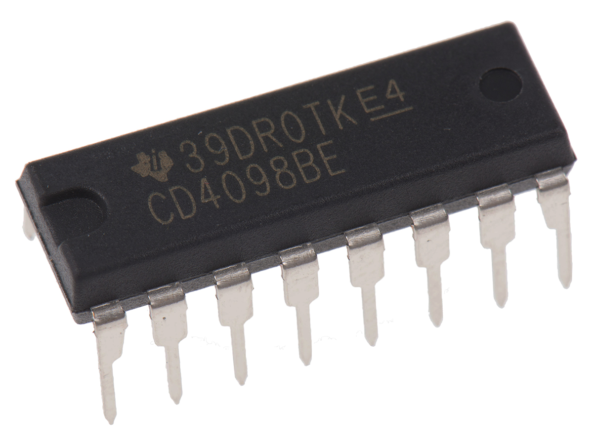 Texas Instruments CD4098BE, 2 Monostable Multivibrator 4000 6.8 mA, 16-Pin PDIP