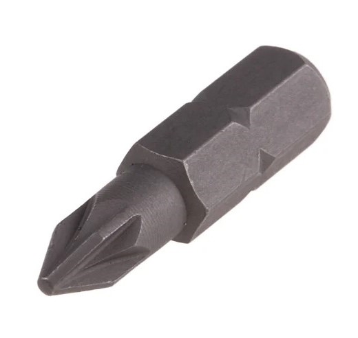 RS PRO Pozidriv Screwdriver Bit, PZ2 Tip, 1/4 in Drive, 25mm Overall