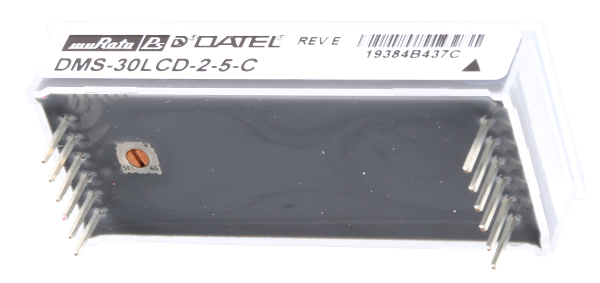 dms-30lcd-2-5-c Murata Power Solutions Digital Voltmeter DC, LCD Display 3.5-Digits