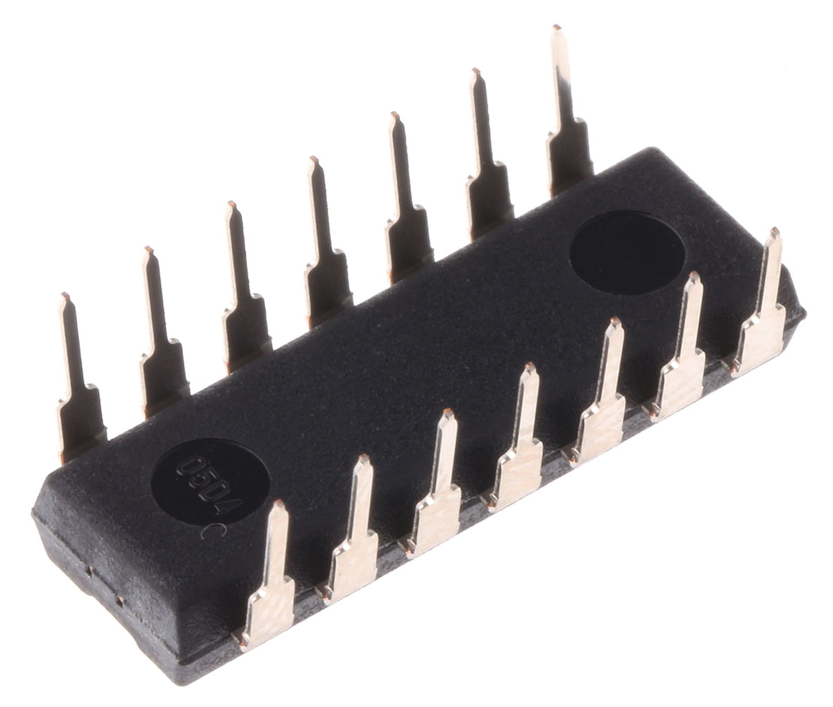 cd74hc08e Texas Instruments, 4 2-Input AND Logic Gate, 14-Pin PDIP