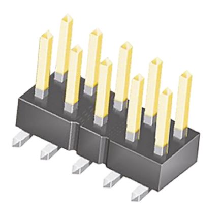 Samtec TSM Series Vertical Surface Pin Header, 32 Contact(s), 2.54 mm Pitch, 2 Row, Unshrouded