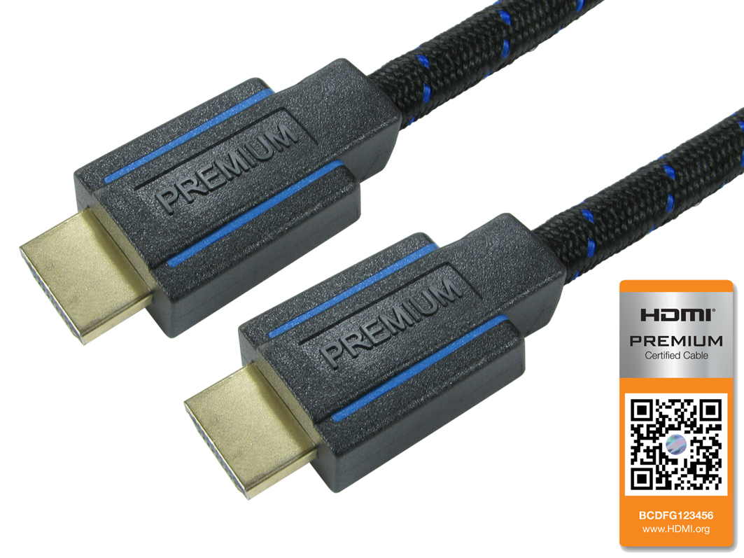 NewLink, 3 m 4K @ 60Hz HDMI Cable, - Male HDMI to Male HDMI, HDMI V2.0, Blue, Black