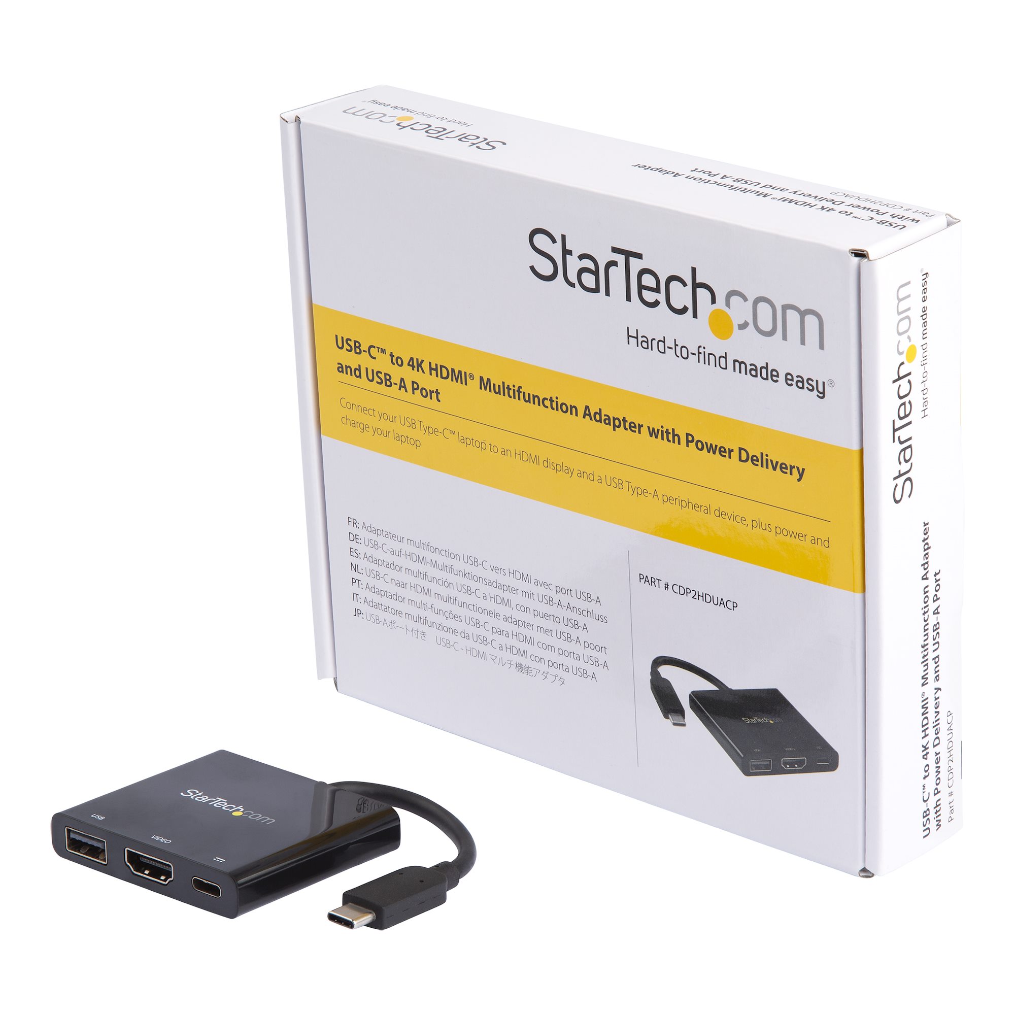 cdp2hduacp StarTech.com  3840 x 2160 pixel USB C Docking Station USB 3.0 Portswith HDMI - 1 xUSB ports
