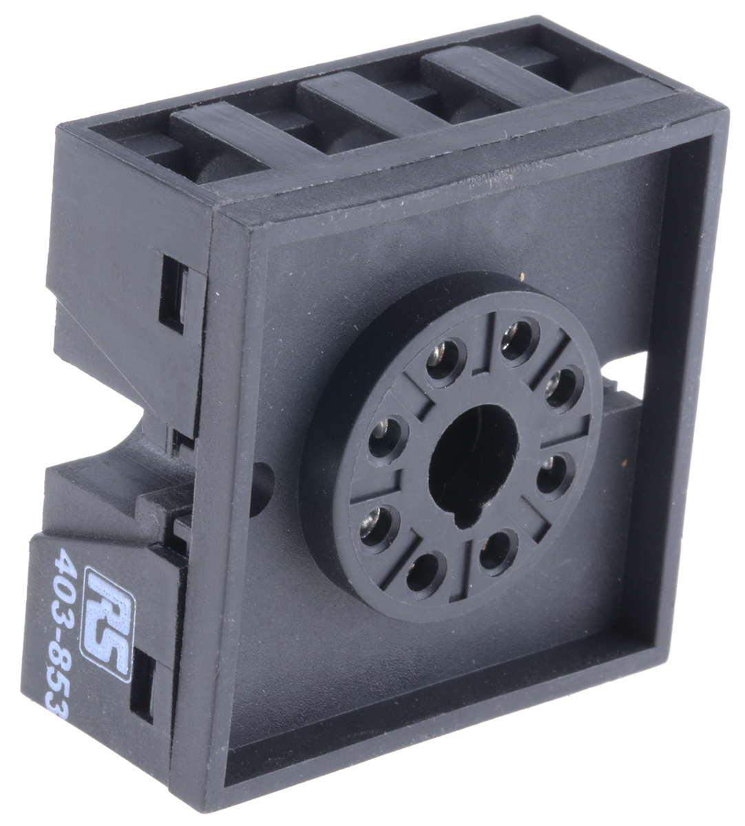 Tempatron 8 Way 250V DIN Rail Relay Socket, for use with Octal Relay
