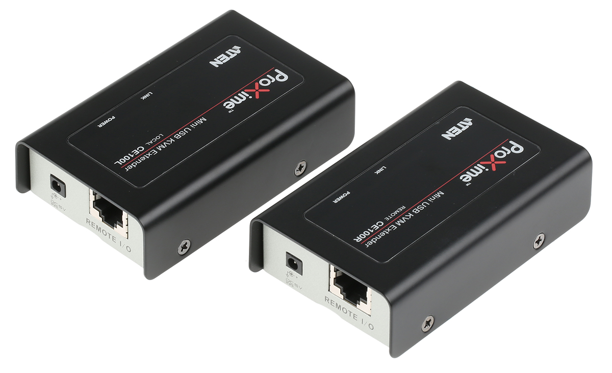 ce100 Aten 1 USB Extender Pair VGA over Catx KVM Extender 100 m