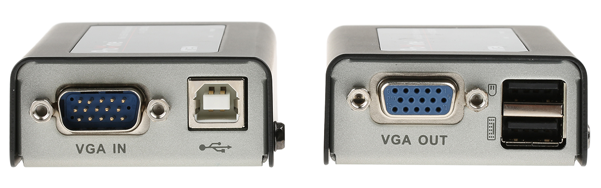 ce100 Aten 1 USB Extender Pair VGA over Catx KVM Extender 100 m