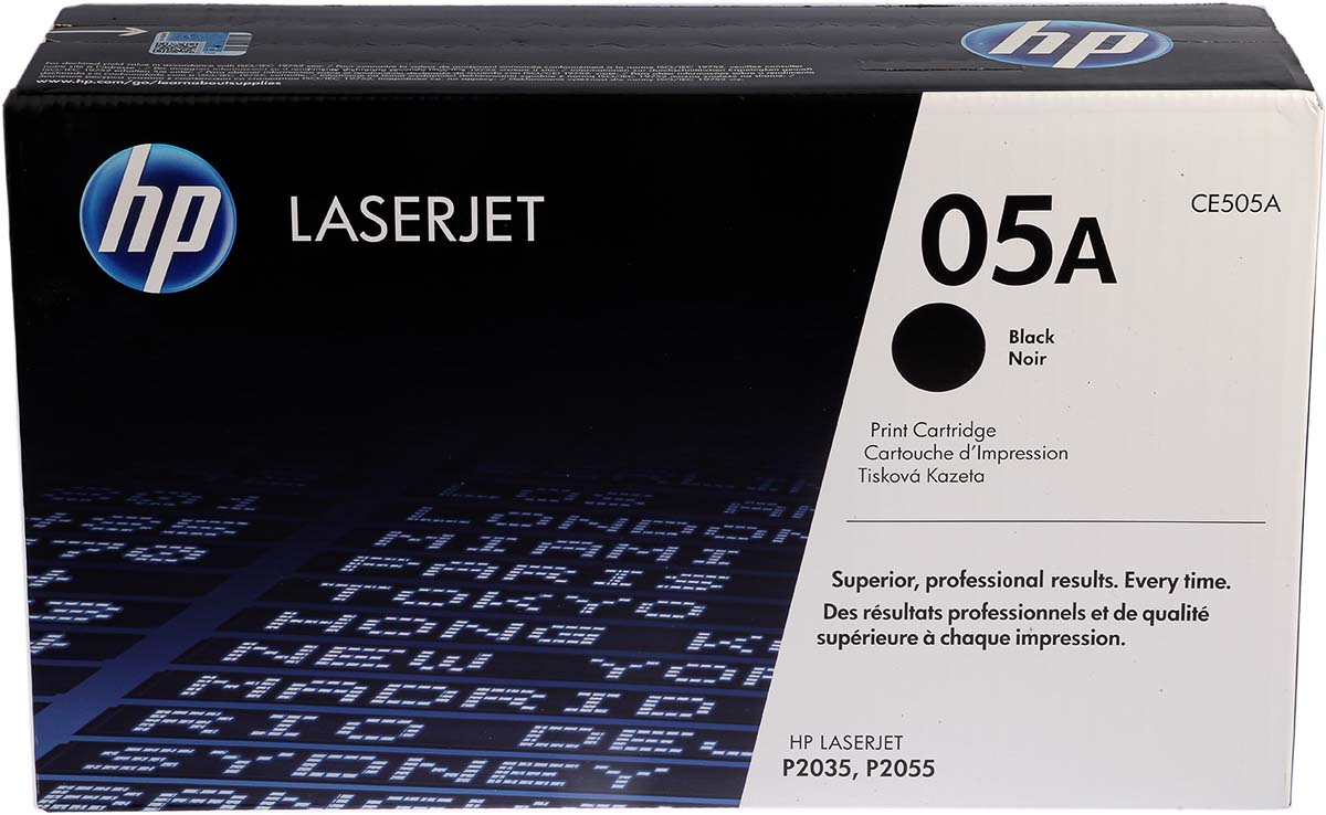Hewlett Packard CE505A Black Toner Cartridge, P2035, P2055dn, P2055x, P2035n Compatible
