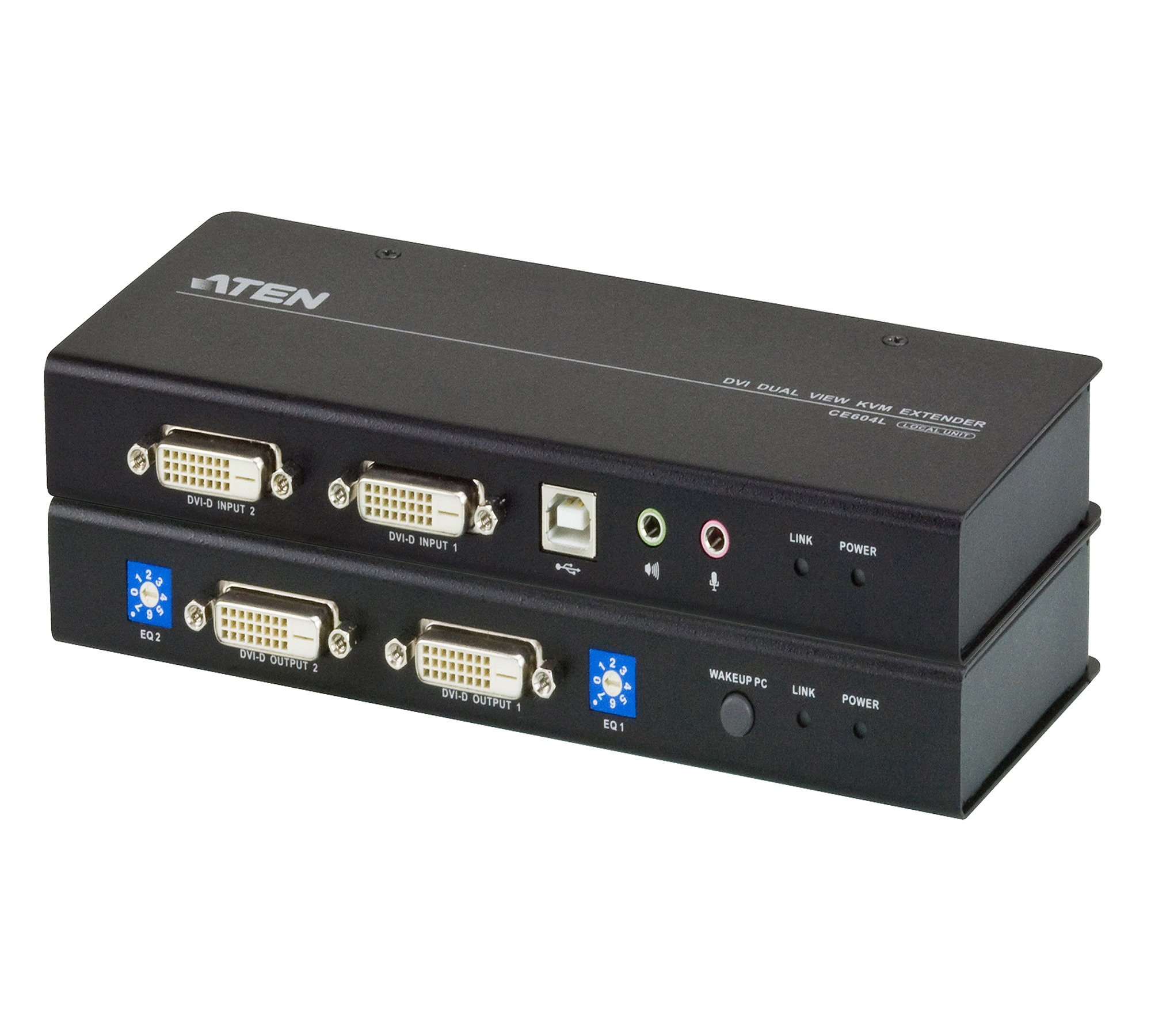 Aten Dual Monitor USB Extender DVI-D over Cat5e KVM Extender 60 m
