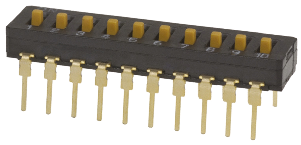 Omron 10 Way Through Hole DIP Switch 10P