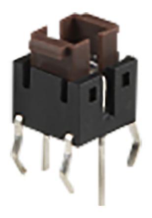 TE Connectivity FSMIJ63AB04, White Rectangular Tactile Switch, SPST 50 mA Through Hole