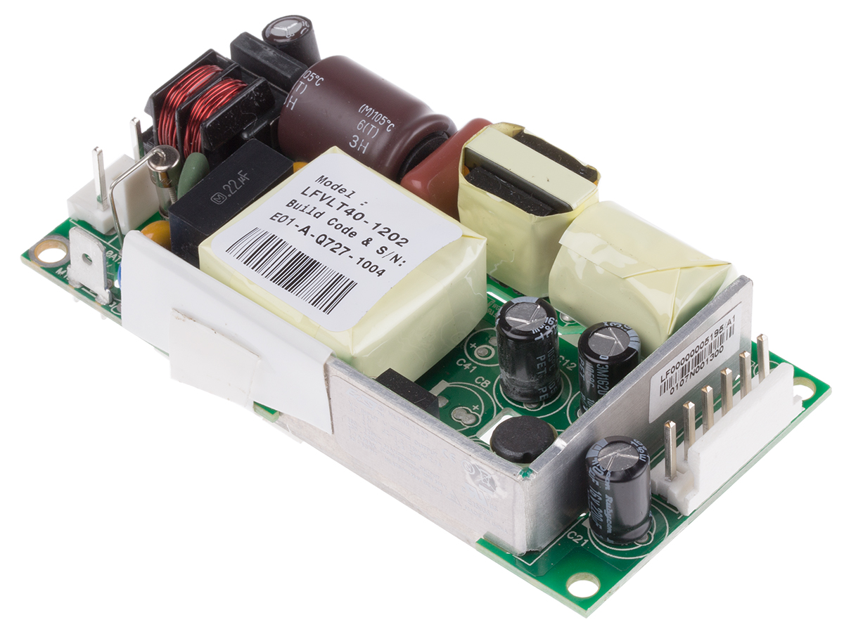 EOS Switching Power Supply, LFVLT40-1202, 15V dc, 2.7A, 40W, 1 Output, 180 → 264 V ac, 90 → 132 V ac