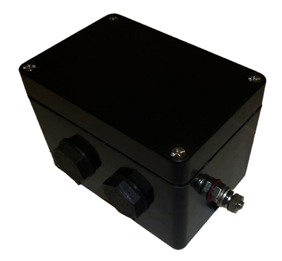 CE-TEK CEP-PA ATEX u Series Black Glass Reinforced Polyester Junction Box, IP66, ATEX, 110 mm, 75mm 75 mm