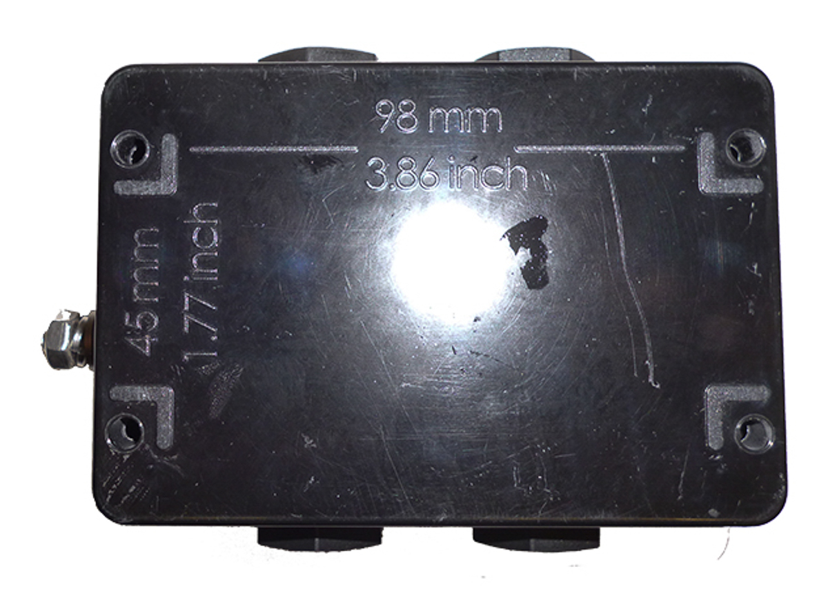 cep107575pau CE-TEK CEP-PA ATEX u Series Black Glass Reinforced Polyester Junction Box, IP66, ATEX, 110 mm, 75mm 75 mm