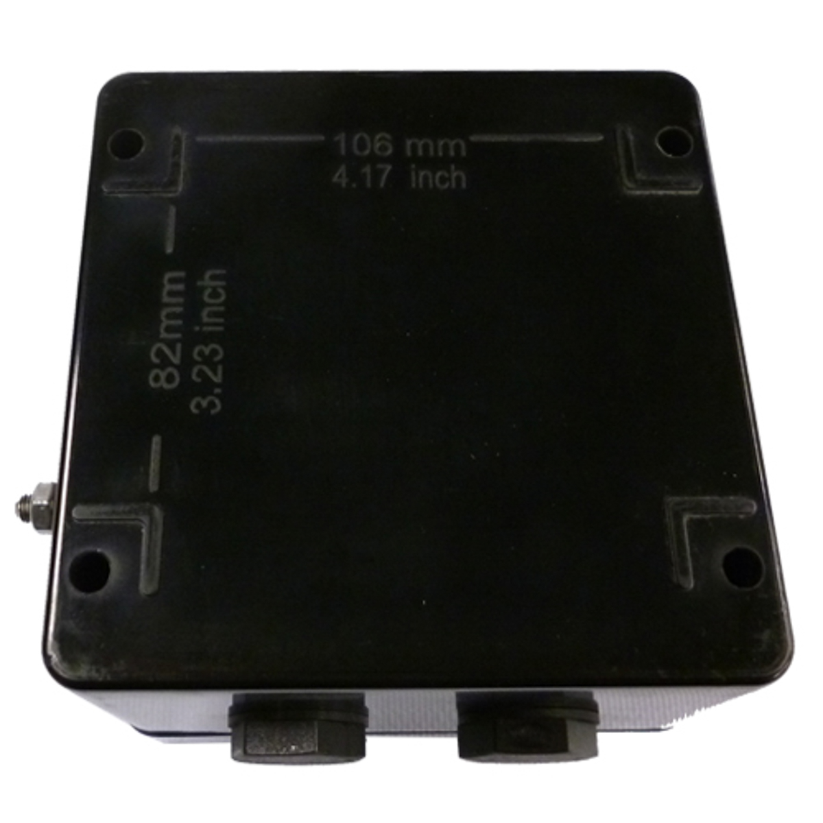 cep121290pi CE-TEK CEP-PA Series Black Glass Reinforced Polyester Junction Box, IP66, IECEx, 120 mm, 90mm 122 mm