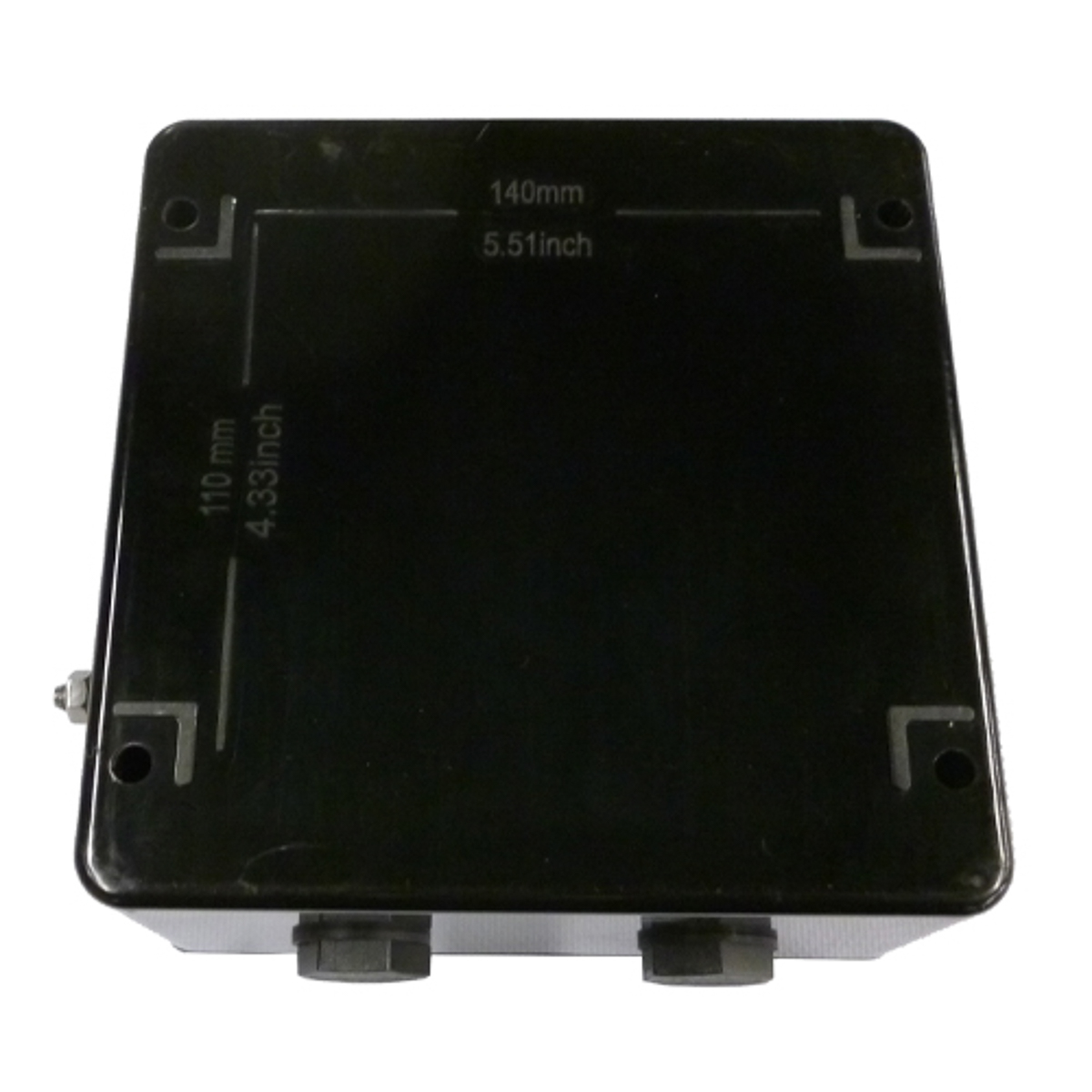 cep161690pai CE-TEK CEP-PA Series Black Glass Reinforced Polyester Junction Box, IP66, 15 Terminals, ATEX, 160 mm, 90mm 160 mm