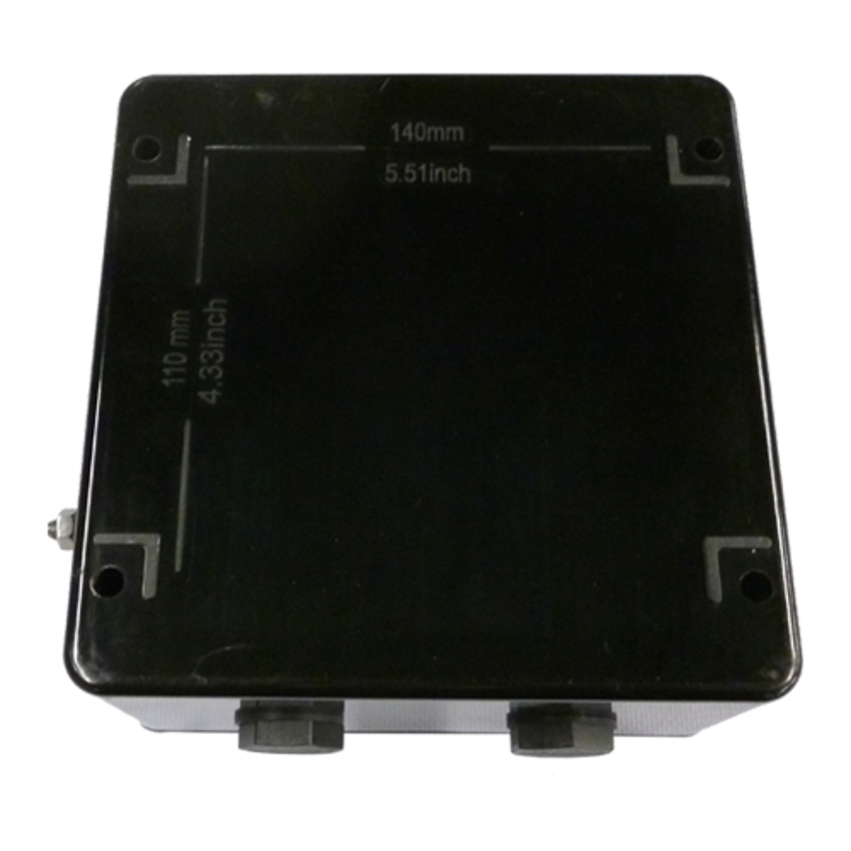 cep161690pi CE-TEK CEP-PA Series Black Glass Reinforced Polyester Junction Box, IP66, IECEx, 160 mm, 90mm 160 mm