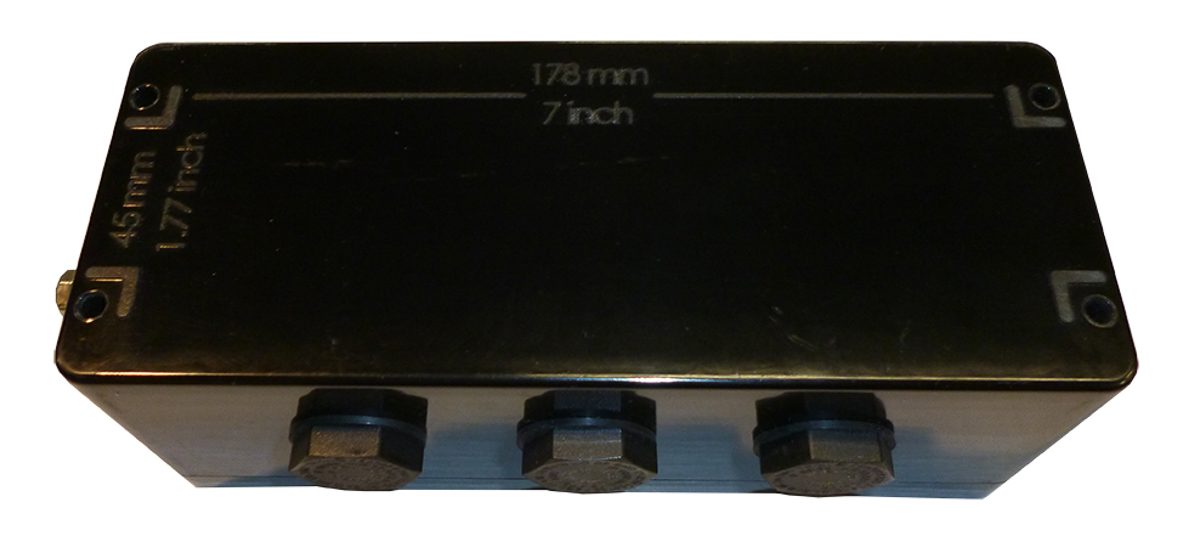 cep197575pau CE-TEK CEP-PA Series Black Glass Reinforced Polyester Junction Box, IP66, ATEX, 75 mm, 75mm 190 mm