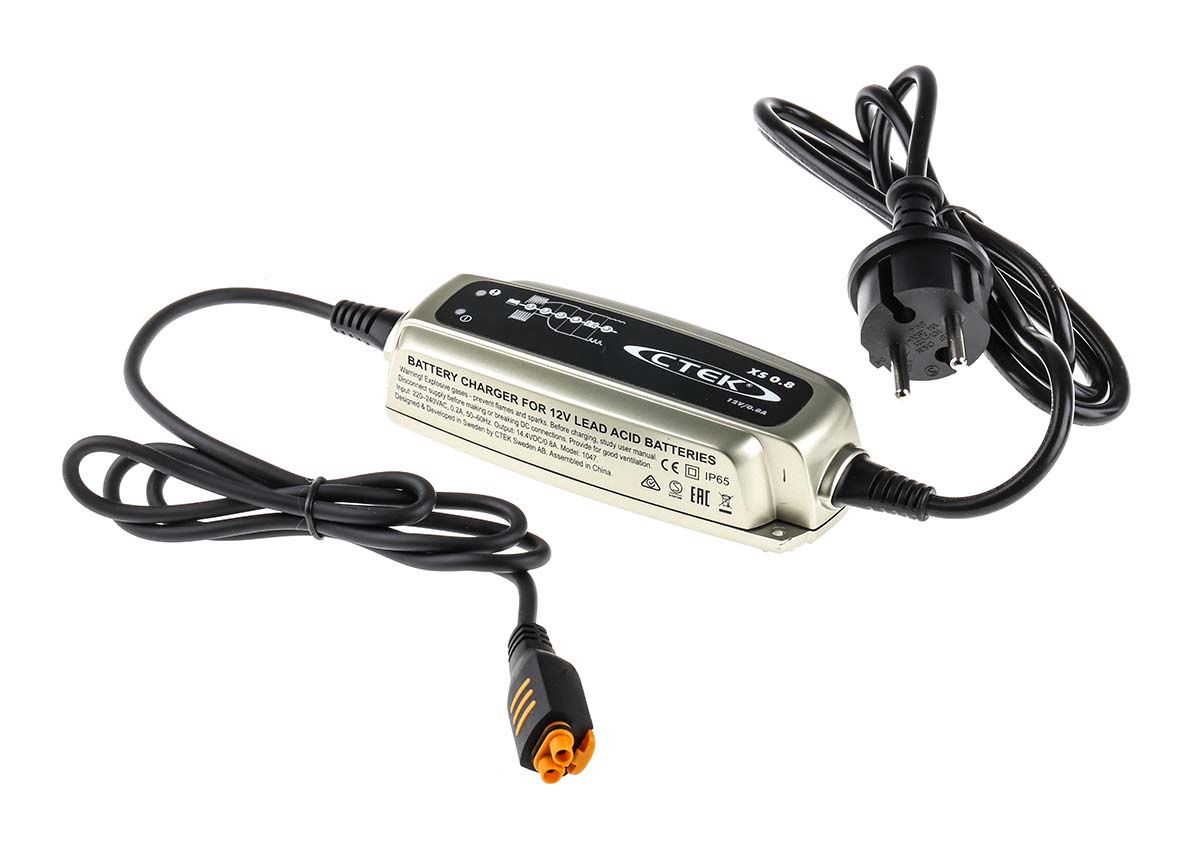 cep1h37 CTEK XS 0.8 XS0.8 Battery Charger For 12V, Lead Acid 0.8 A, 1.2 to 32 Ah with EU plug Automotive