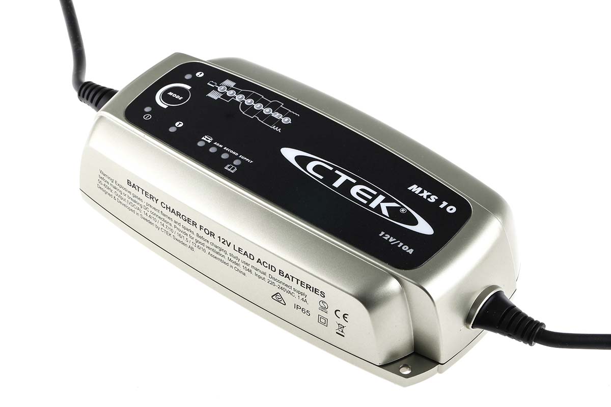 CTEK MXS 10 MXS 10 Battery Charger For 12V, Lead Acid 10 A, 12 V with EU plug Automotive