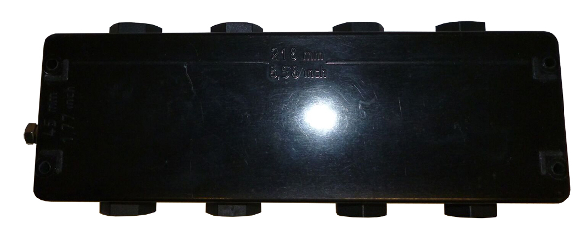 cep237555pau CE-TEK CEP Series Black Polyester Junction Box, IP66, ATEX, 75 mm, 55mm 230 mm