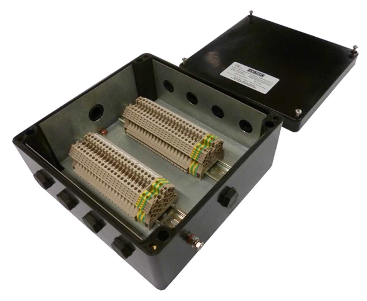 cep252512pa CE-TEK CEP-PA Series Black Glass Reinforced Polyester Junction Box, IP66, ATEX, 250 mm, 120mm 255 mm