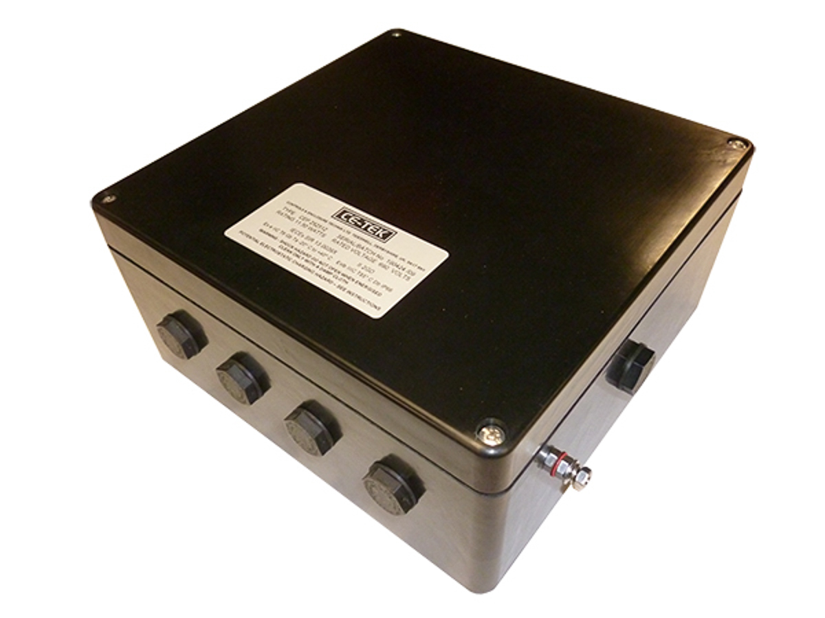 CE-TEK CEP-PA Series Black Glass Reinforced Polyester Junction Box, IP66, IECEx, 250 mm, 120mm 255 mm