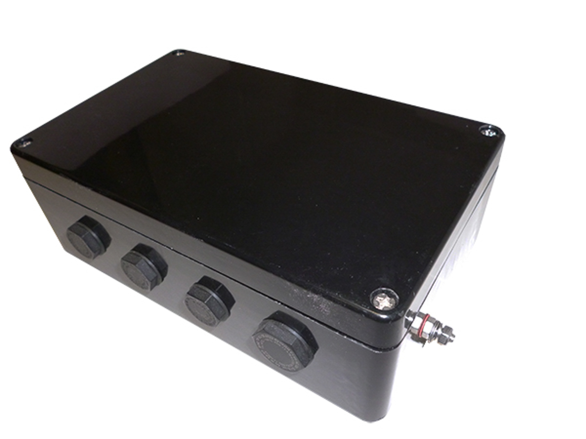 CE-TEK CEP-PA Series Black Glass Reinforced Polyester Junction Box, IP66, ATEX, 160 mm, 90mm 260 mm